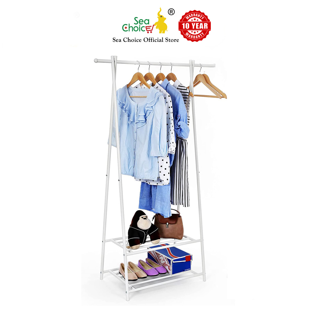 Shelves - A simple 2-layer A-shaped clothes rack that can store a lot of