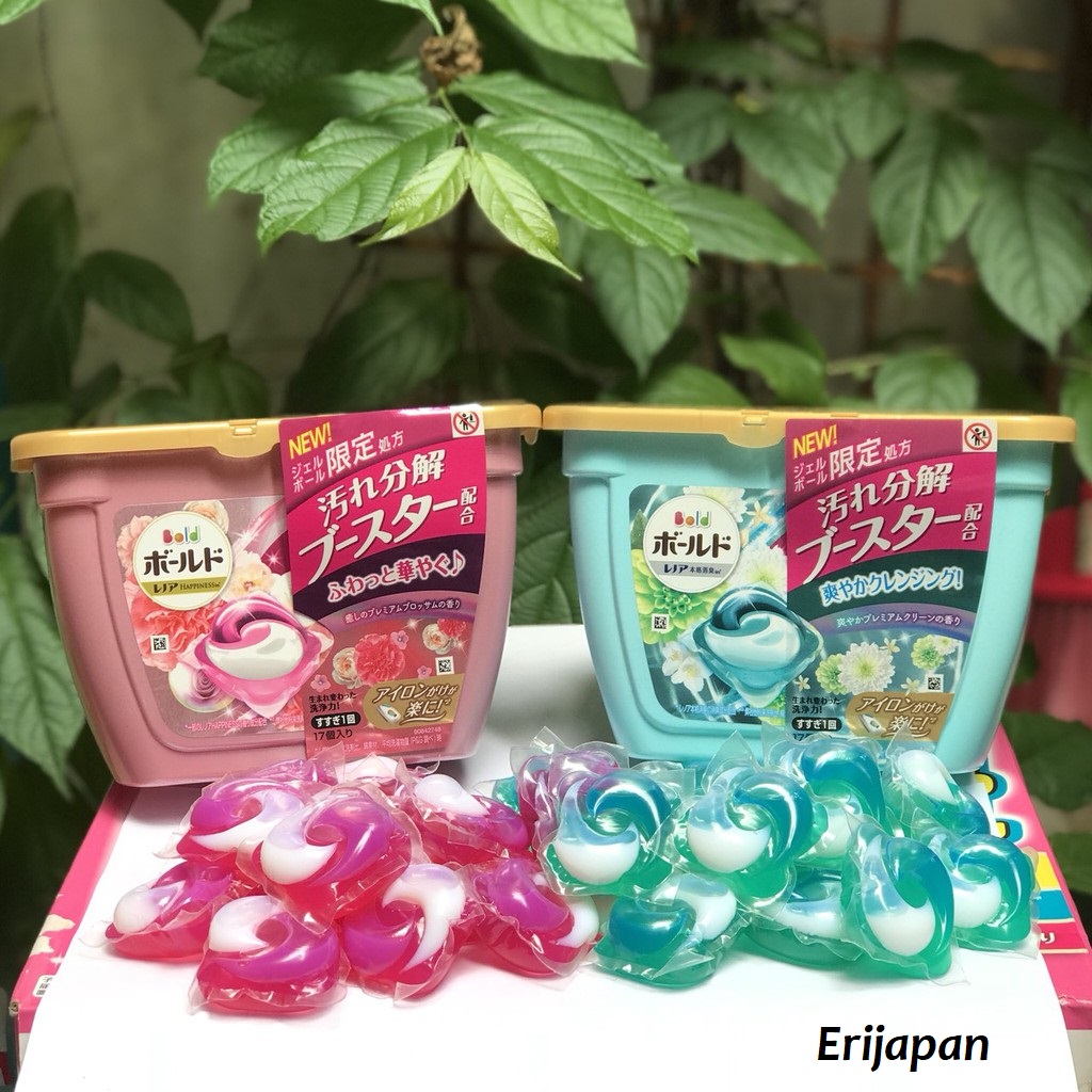 Viên giặt xả Gelball 3D 18 viên Nhật Bản