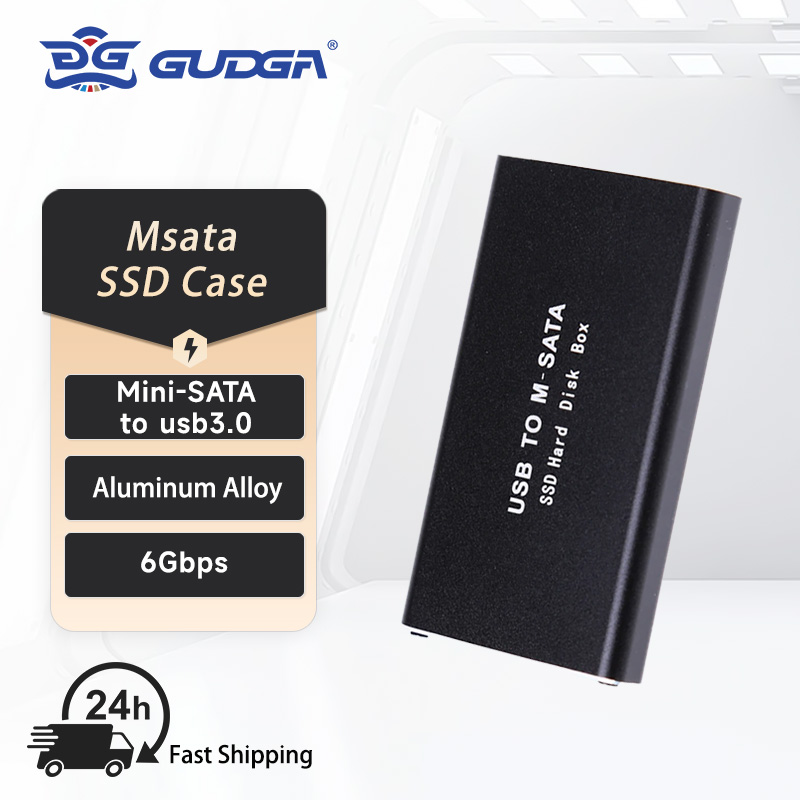 Gudga msata sang vỏ usb mini sata sang usb3.0 3.1 vỏ đựng ổ ssd msata vỏ nhôm hộp bên ngoài cho máy tính xách tay máy tính để bàn laptop