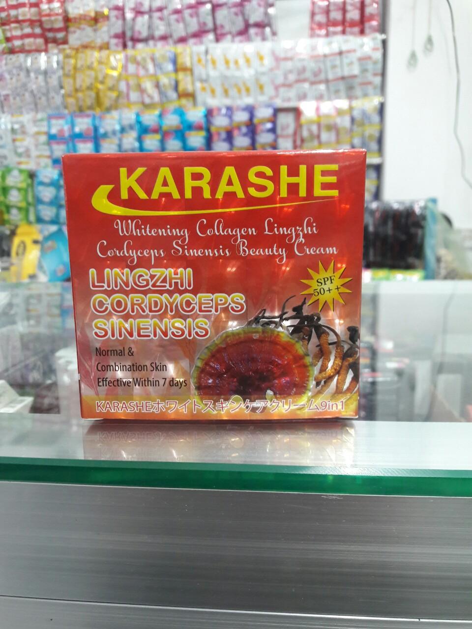 KEM KARASHE COLLAGEN LINH CHI, ĐÔNG TRÙNG HẠ THẢO 9 IN 1 CAO CẤP (kem karashe cao cấp)