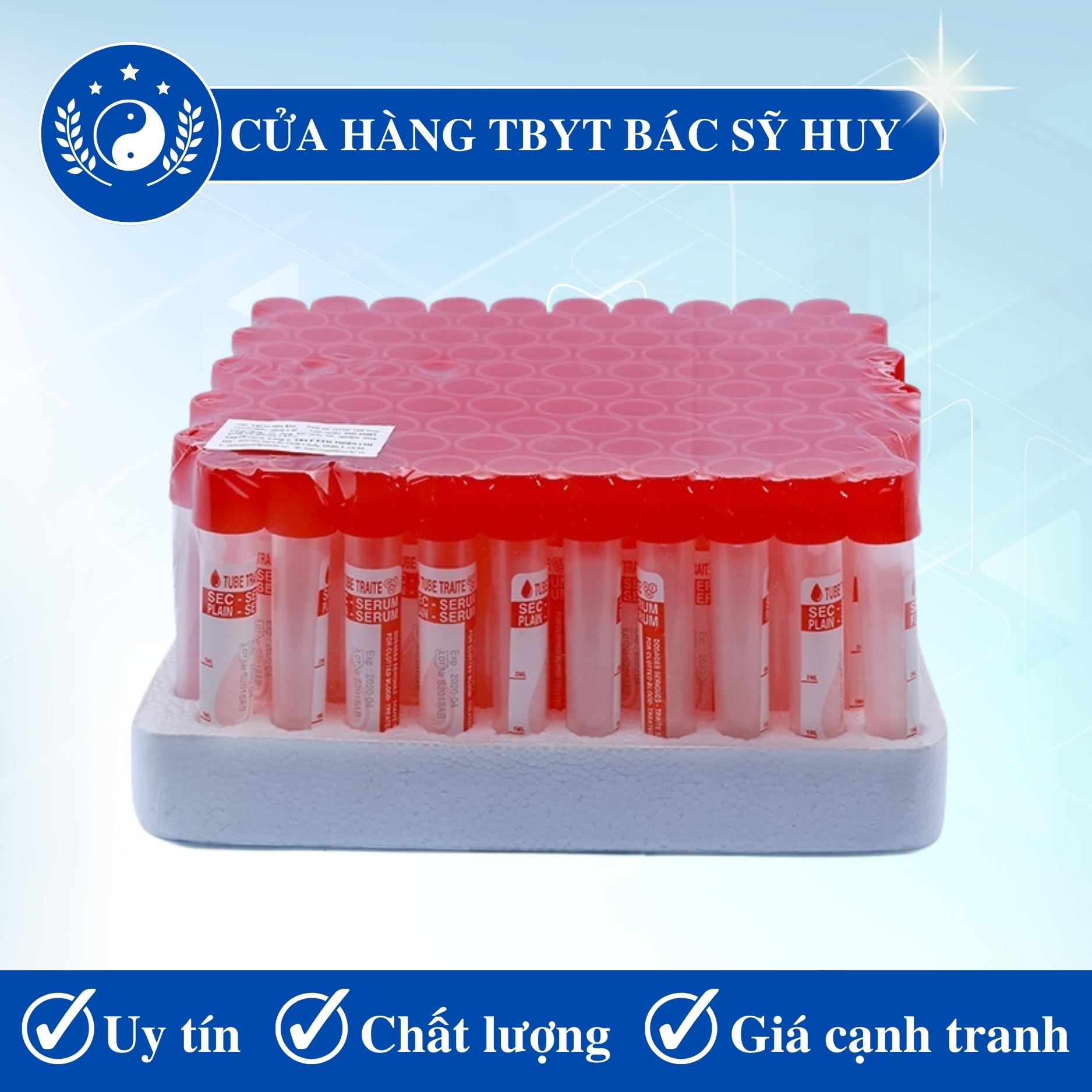 [HCM]Ống nghiệm đông máu SERUM HTM dùng trong xét nghiệm y khoa hộp 100 cái (Cửa hàng bác sỹ Huy)