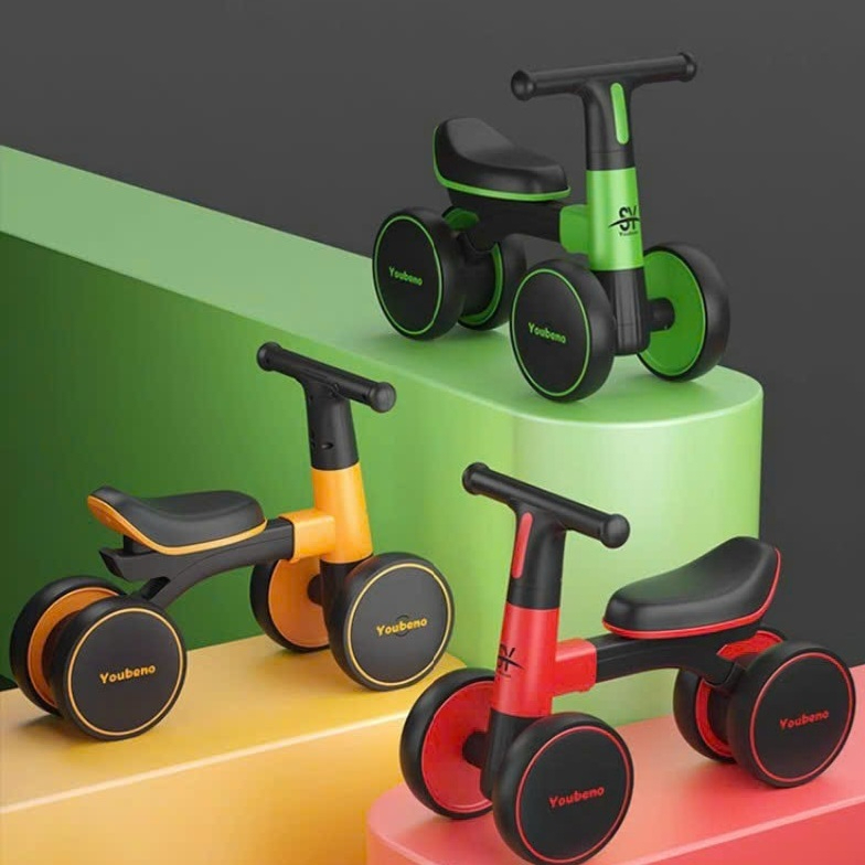 [Giao 2H]Xe chòi chân cho bé 1 tuổi đến 3 tuổi Xe đẩy chân 4 bánh có nhạc đèn phát sáng cho trẻ DC008. Xe Thiết Kế Chắc Chắn, Nhựa An Toàn Bé