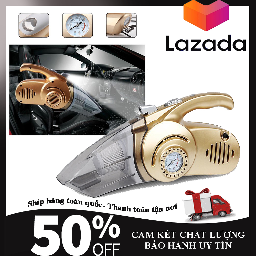 máy hút bụi oto, bơm lốp ô tô mini, máy hút bụi xe hơi cầm tay đa chức năng thiết kế thông minh có nhiều đầu hút, dễ dàng sử dụng- bảo hành 6 tháng, Khuyến mại cực sốc giảm ngay 30%