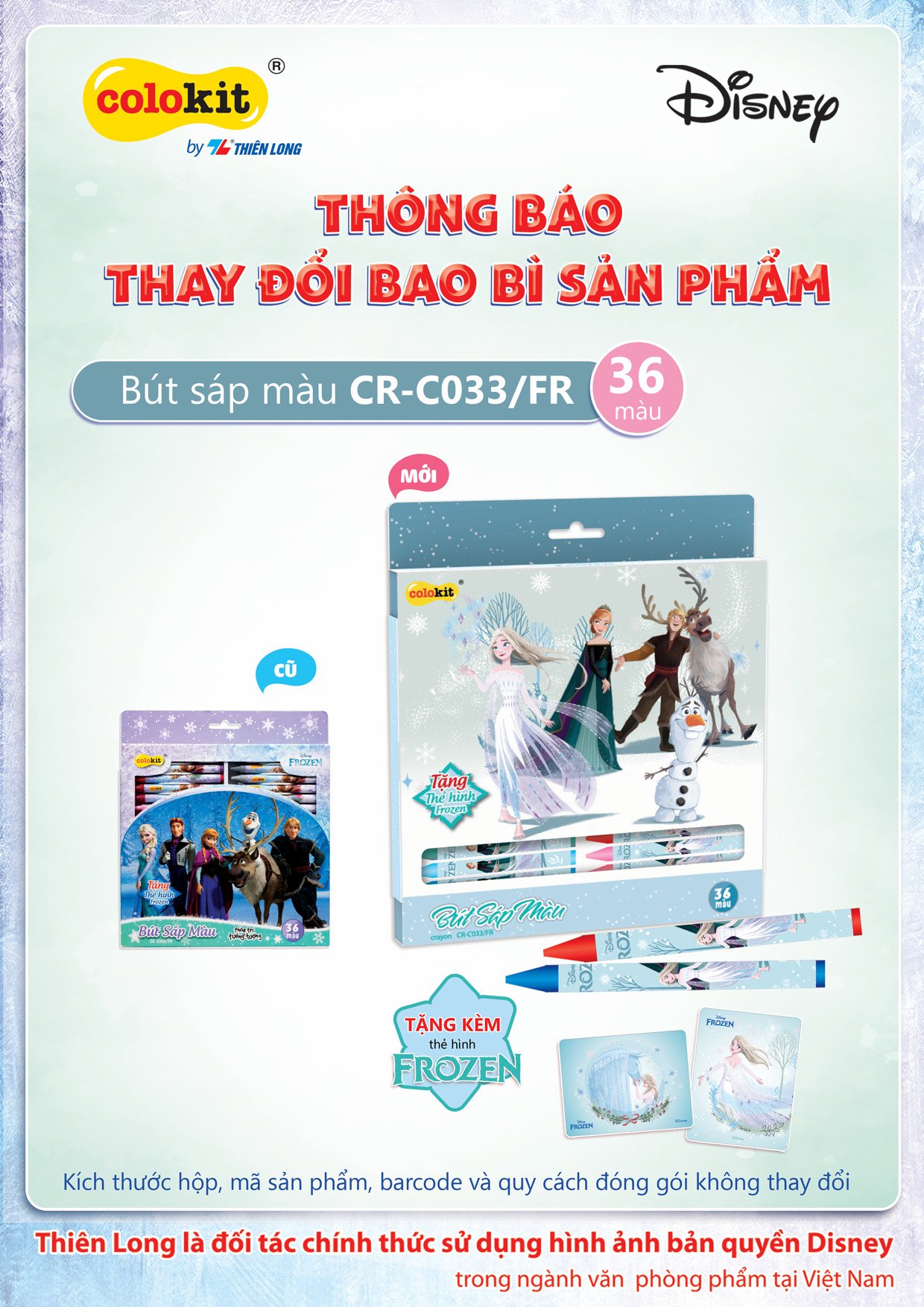 Bút sáp màu colokit cr-c033/fr với hình ảnh nhân vật hoạt hình Elsa frozen đa dạng mẫu mã chất lượng sản phẩm đảm bảo và cam kết hàng đúng như mô tả