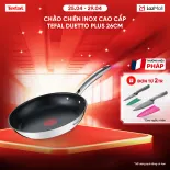 Chảo chiên Inox 18/10 cao cấp Tefal Duetto Plus 26cm