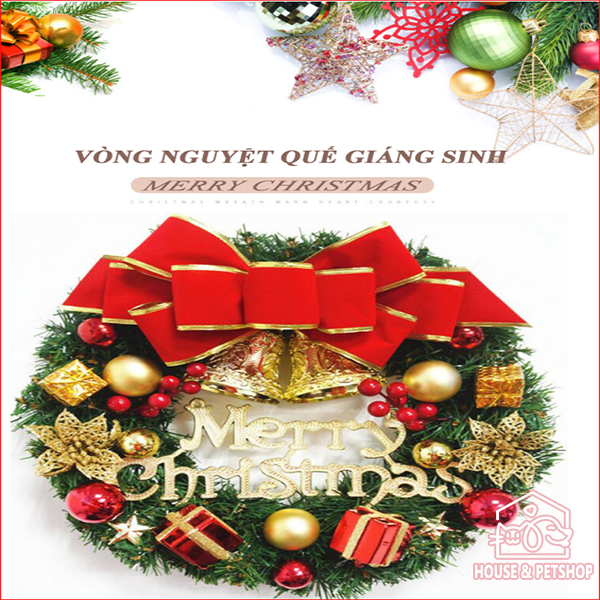[HCM][Trang Trí Noel] Vòng Nguyệt Quế Trang Trí Nhà Cửa Giáng Sinh Noel - Phụ Kiện Trang Trí Lễ TếT NOEL