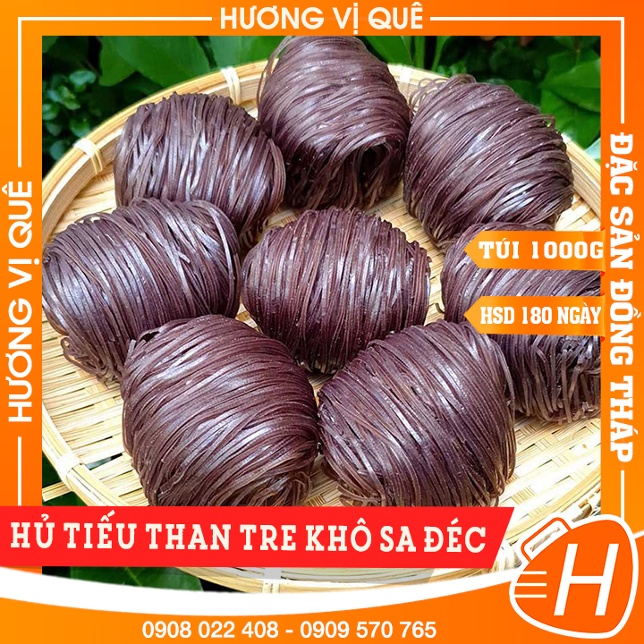 Hủ tiếu than tre khô sa đéc - túi 1000g - đặc sản đồng tháp