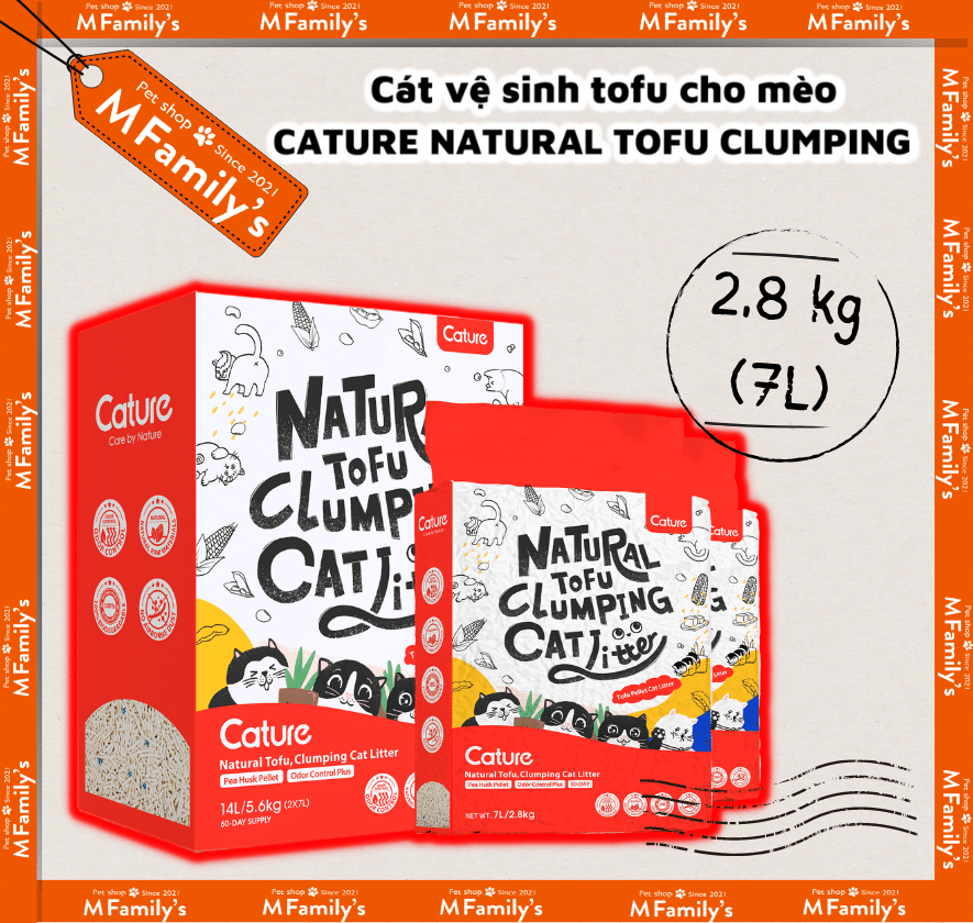Cát Vệ Sinh Tofu Cho Mèo Natural Tofu Clumping Cature