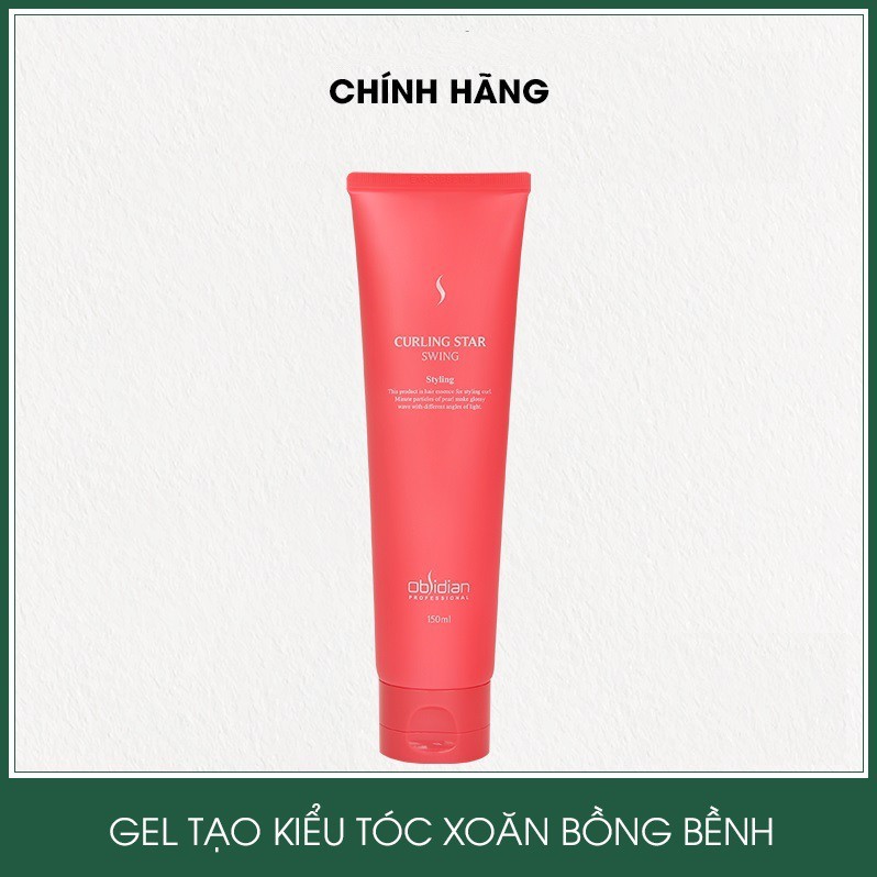 Gel giữ nếp tóc uốn xoăn bồng bềnh Curling Star Swing Obsidian Hàn Quốc 150ml