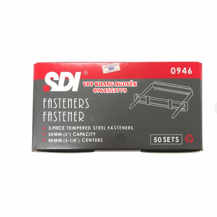 Nẹp acco sắt sdi 0946 có tem