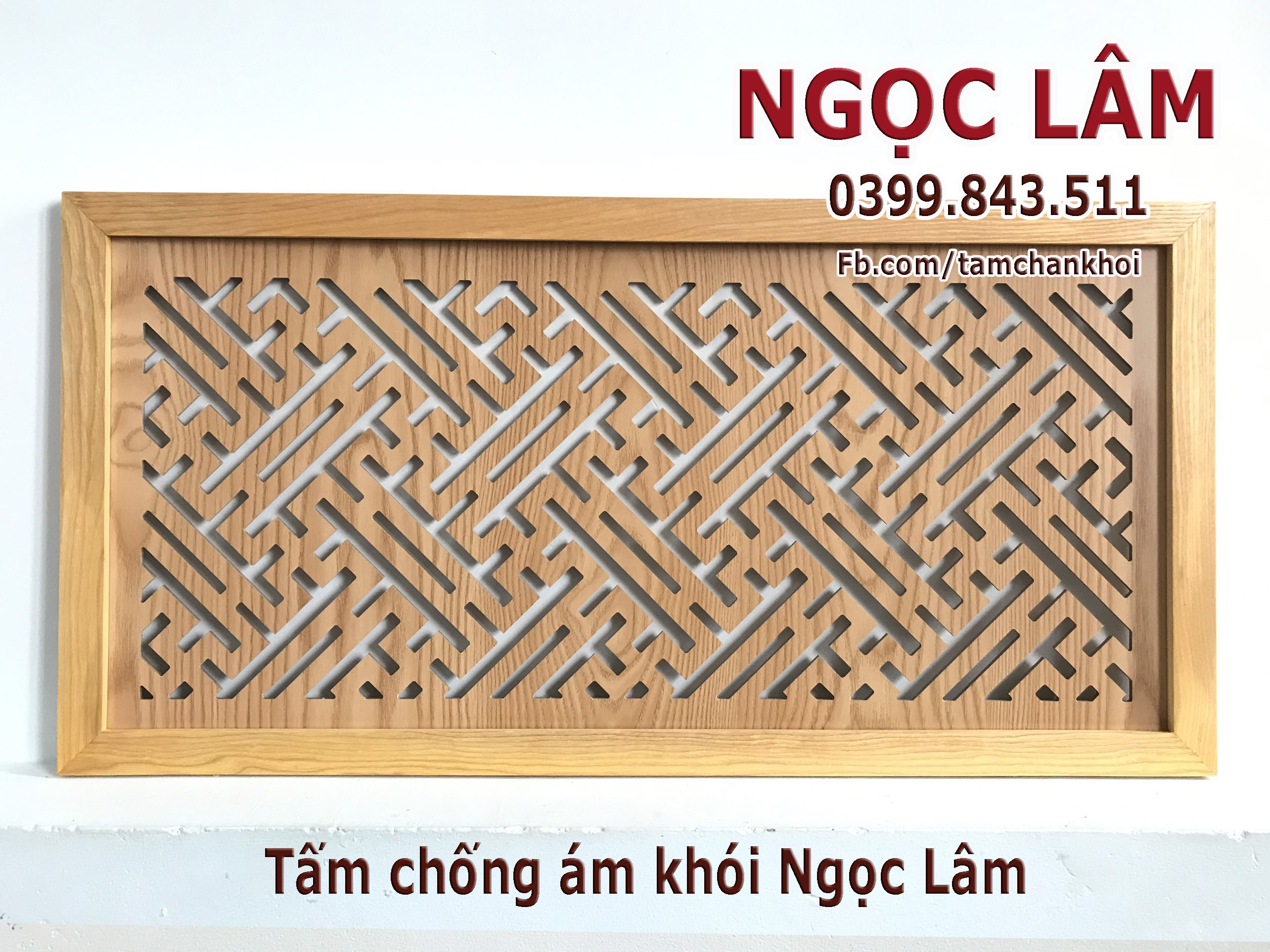 Tấm chống ám khói Ngọc Lâm 41x81 chữ Vạn