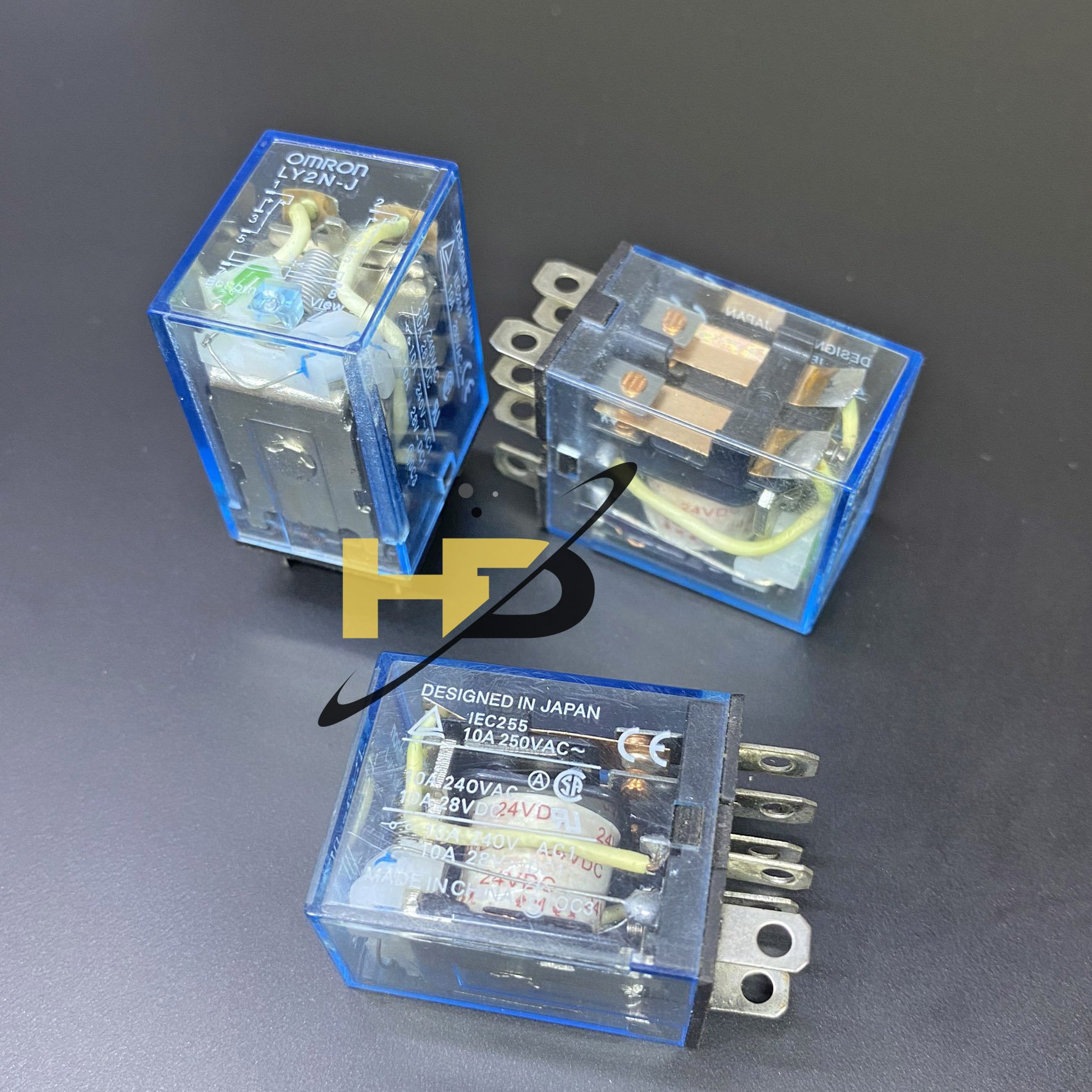 Relay Trung Gian LY2N-J, Rơ Le 24V 10A 220VAC 8 Chân Đóng Cắt Mạch Điện