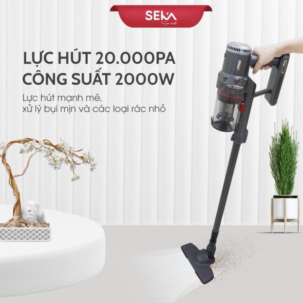 Máy Hút Bụi Cao Cấp SEKA SK-09Max Công Suất 2000W Bảo Hành 12 Tháng Chính Hãng Lực Hút Cực Mạnh Làm Sạch Nhanh