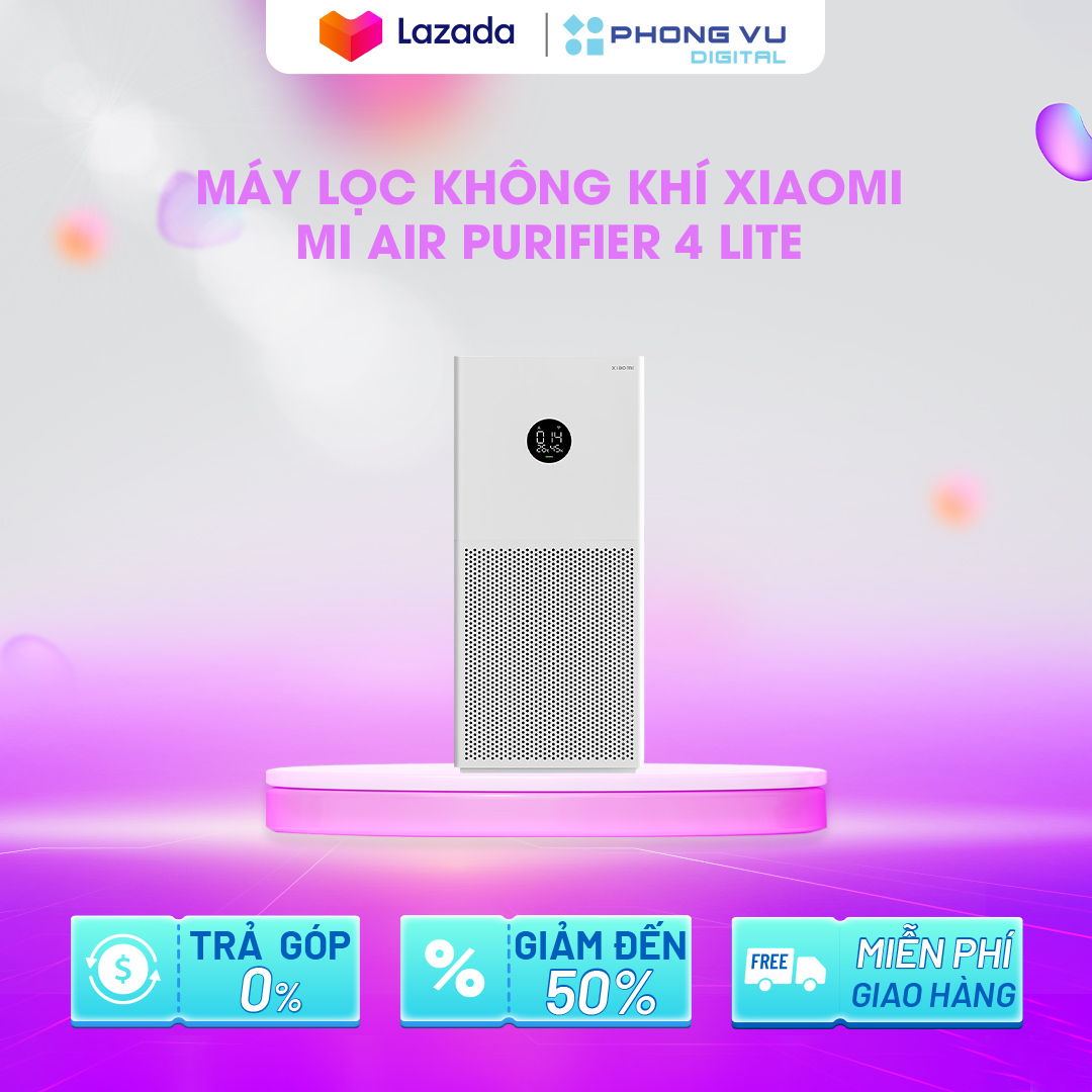 Máy Lọc Không Khí Xiaomi Mi Air Purifier 4 lite (BHR5274GL) - Chính hãng Xiaomi Việt Nam - Bảo hành 12 tháng
