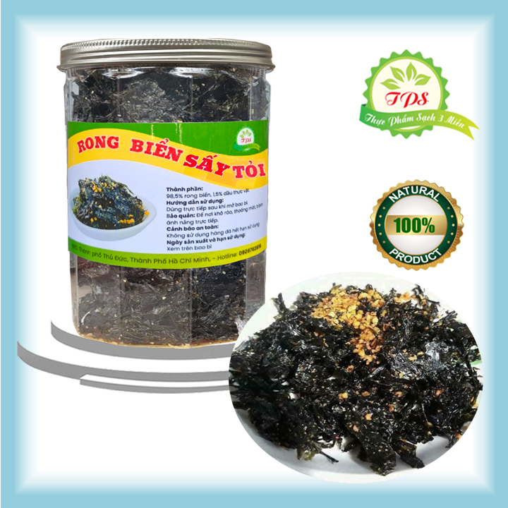 [HCM]100G RONG BIỂN CHÁY TỎI LOẠI 1 THƠM NGON BỔ DƯỠNG - THỰC PHẨM SẠCH