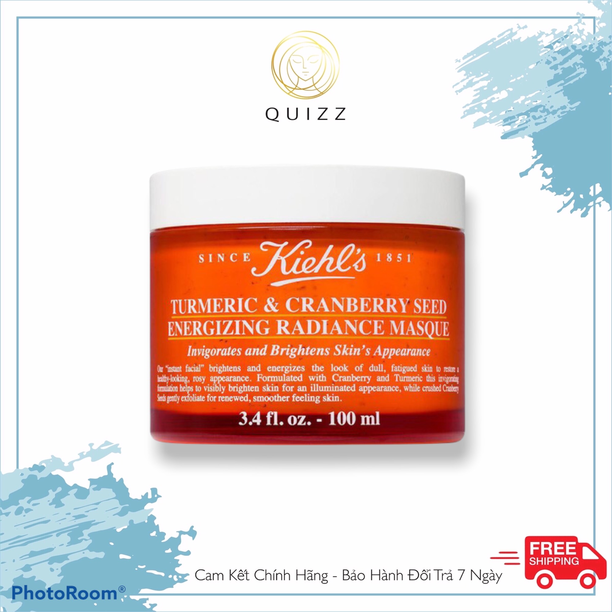 Mặt Nạ Nghệ Kiehl’s Turmeric & Cranberry Seed Energizing Radiance Masque 100ml