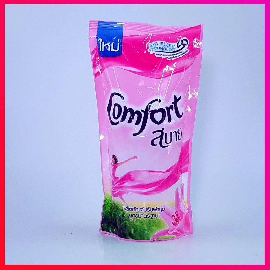 Nước xả vải Comfort Thái bịch 500ml - Màu Hồng