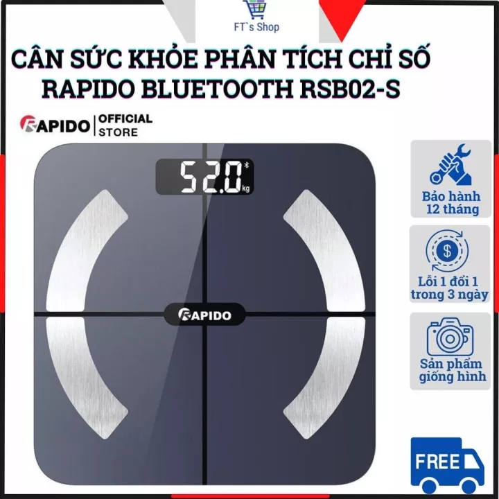 Cân sức khỏe, cân điện tử sức khỏe, cân sức khỏe điện tử, cân sức khỏe chất lượng cao giá tốt - Có Bluetooth phân tích toàn diện các chỉ số cơ thể, cân sức khỏe thông minh sử dụng công nghệ cảm biến toàn thân