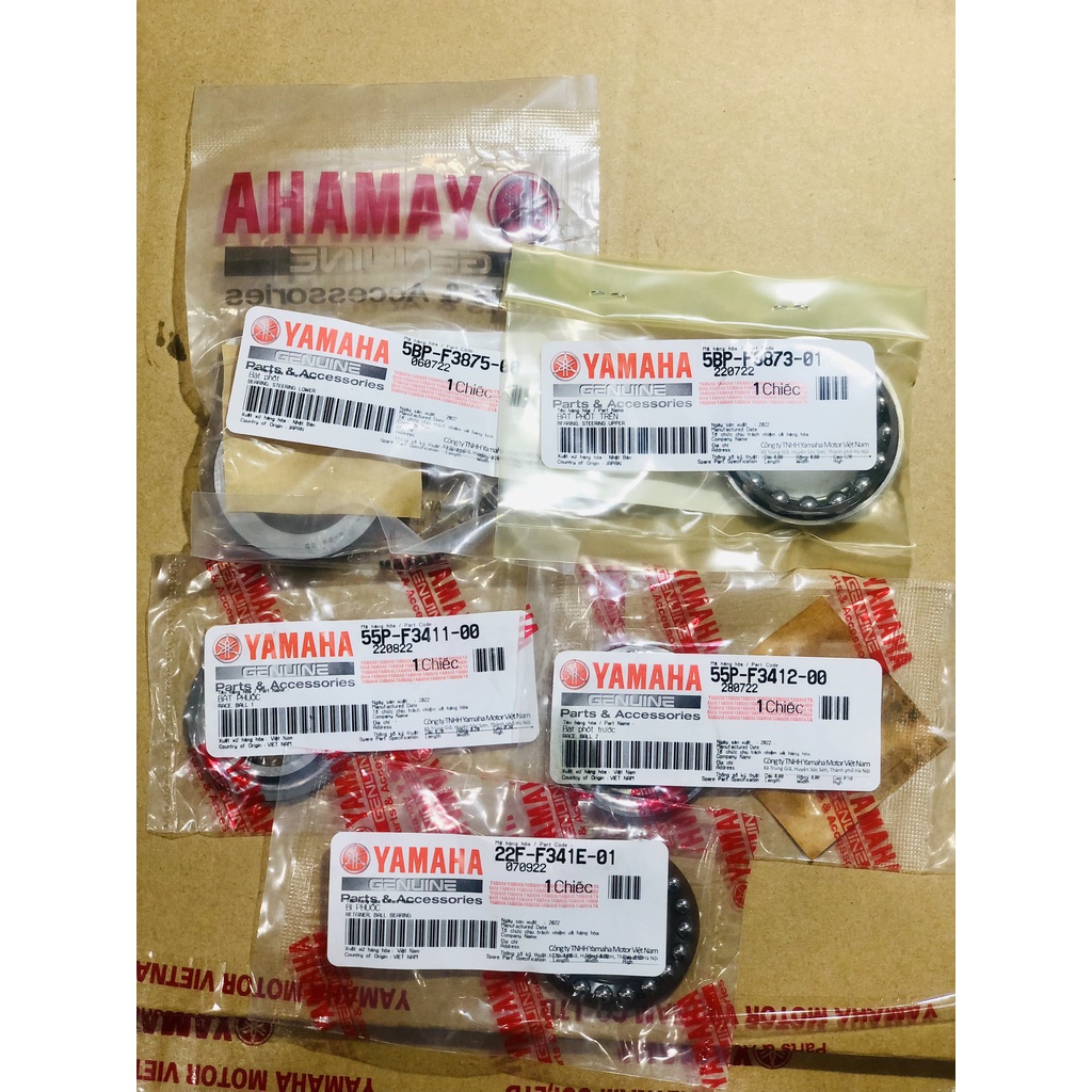 Bộ bi chén cổ xe số 6 món dành cho xe si, si fi. exciter, ju ju fi yamaha chính hãng xe tay ga yamaha
