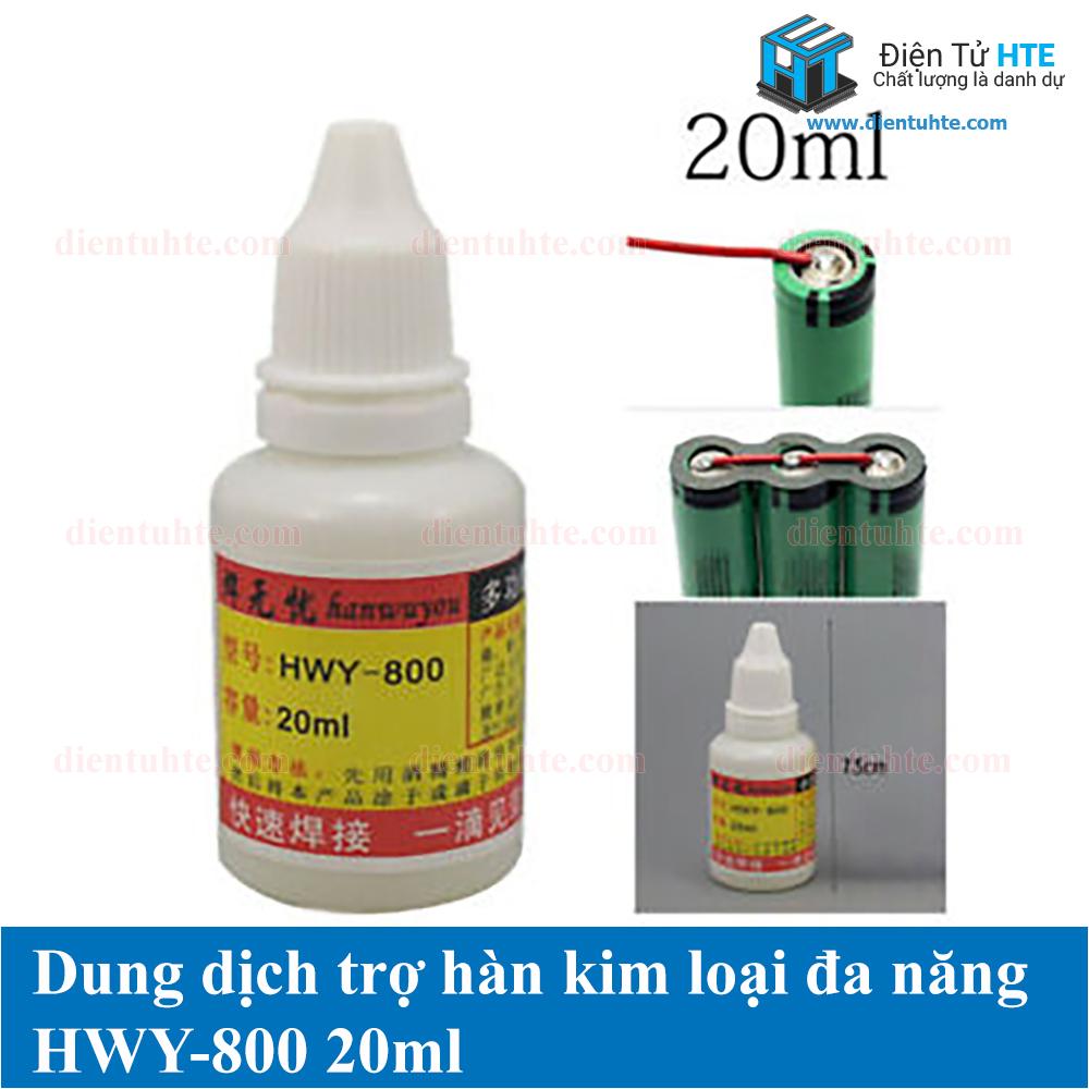 Dung dịch trợ hàn bề mặt kim loại đa năng HWY-800 20ml