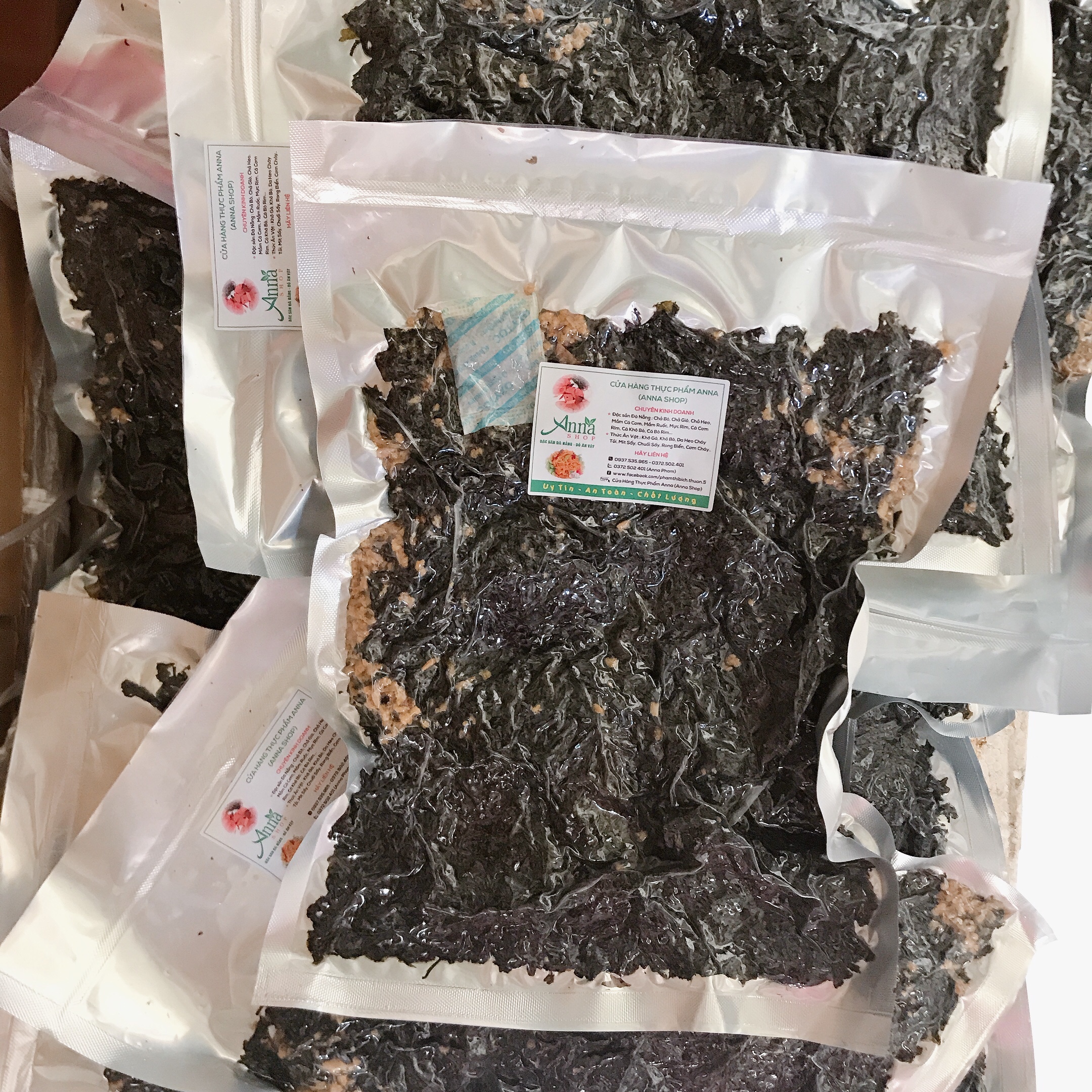 1KG RONG BIỂN CHÁY TỎI MÈ THỰC PHẨM ANNA,CHAY MẶN ĐỀU DÙNG ĐƯỢC