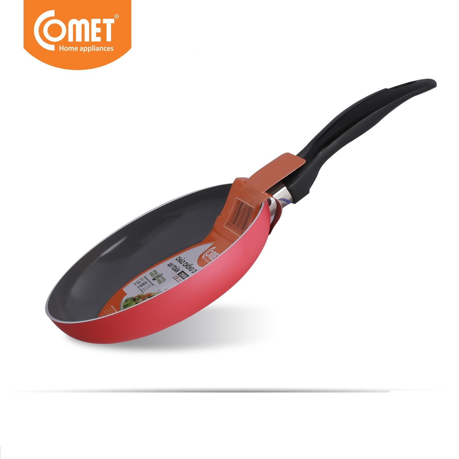 Chảo chống dính Ceramic COMET CH10-20 dùng cho mọi loại bếp, kích thước vừa, size 20cm , không dùng bếp từ - Hàng chính hãng