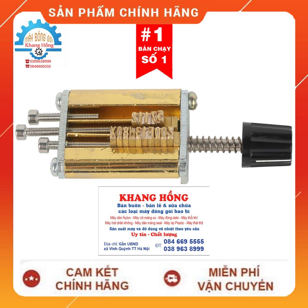 Khuôn số máy in date dy8 chính hãng