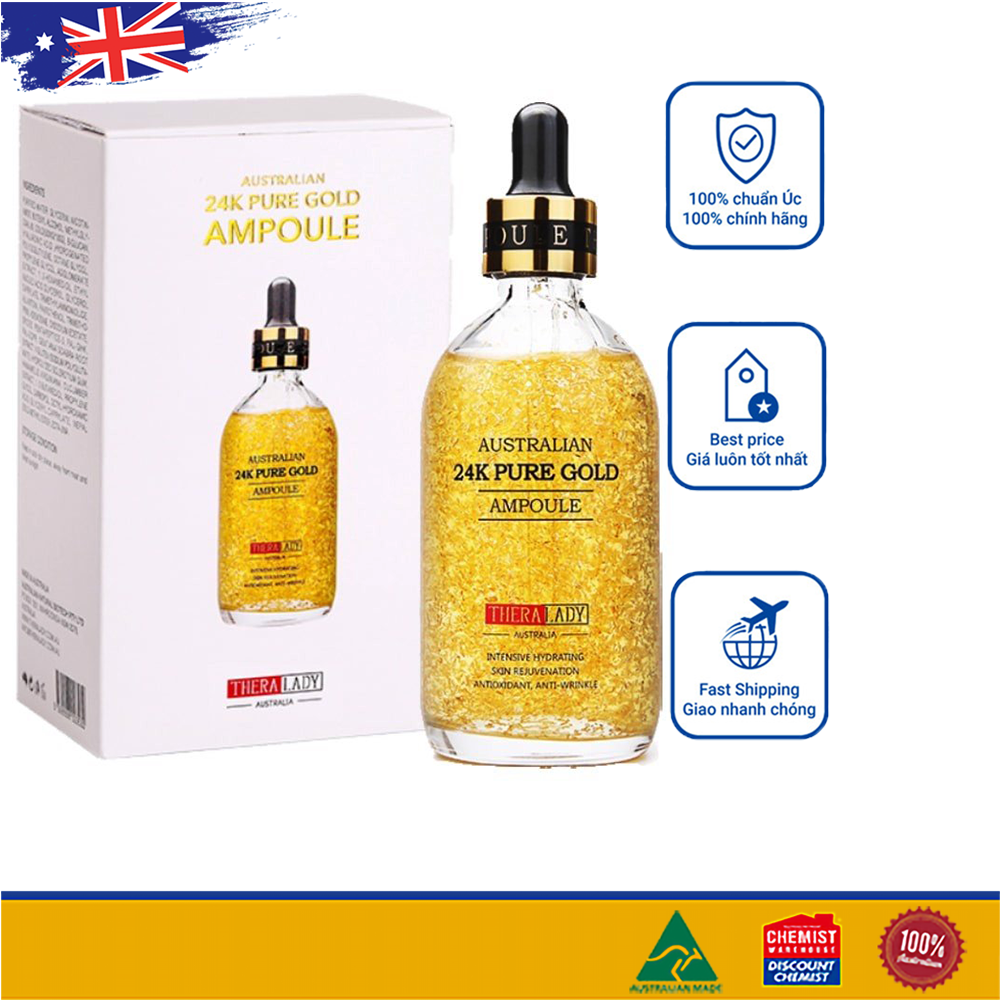 Tinh chất vàng của Úc Thera Lady 24K Pure Gold Ampoule 100ml