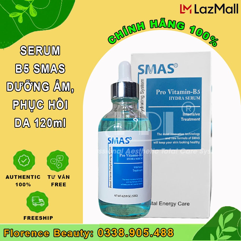 Tinh chất cấp ẩm smas pro vitamin b5 hydra serum 120ml