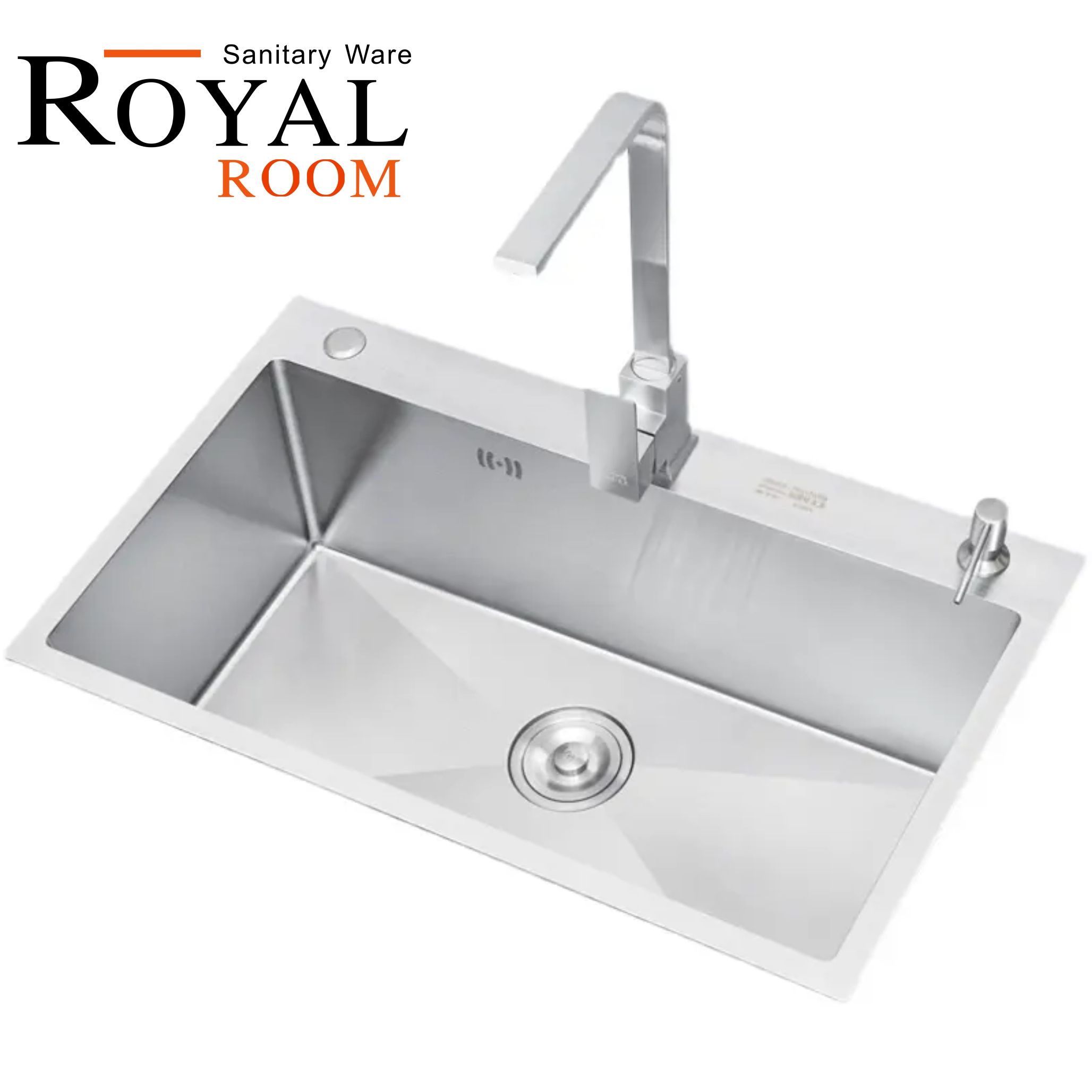 Chậu rửa chén 5045,chậu dập cao cấp 50*45,chậu inox cao cấp,bồn rửa chén khuôn đúc,bồn chén đúc cao cấp