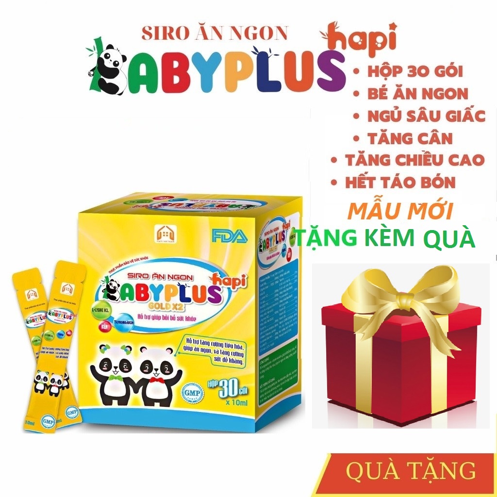 SIRO ĂN NGON BABYPLUS (BABY PLUS ) GIÚP BÉ ĂN NGON, HẤP THỤ TỐT, TĂNG CÂN TỰ NHIÊN, HẾT TÁO BÓN, TĂNG SỨC ĐỀ KHÁNG - (KÈM QUÀ TẶNG )
