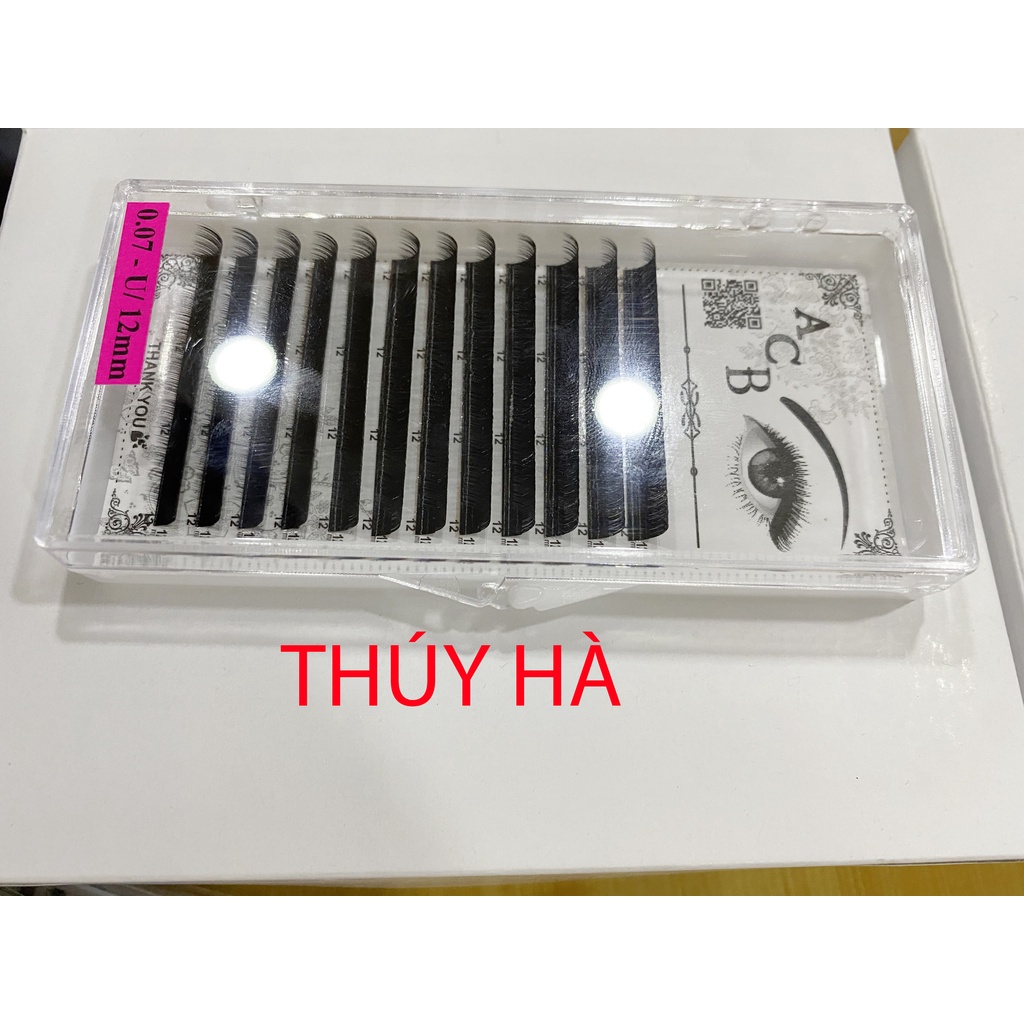 Mi khay acb độ cong u_ silk hàn_dụng cụ nối mi_mi fan_thúy hà