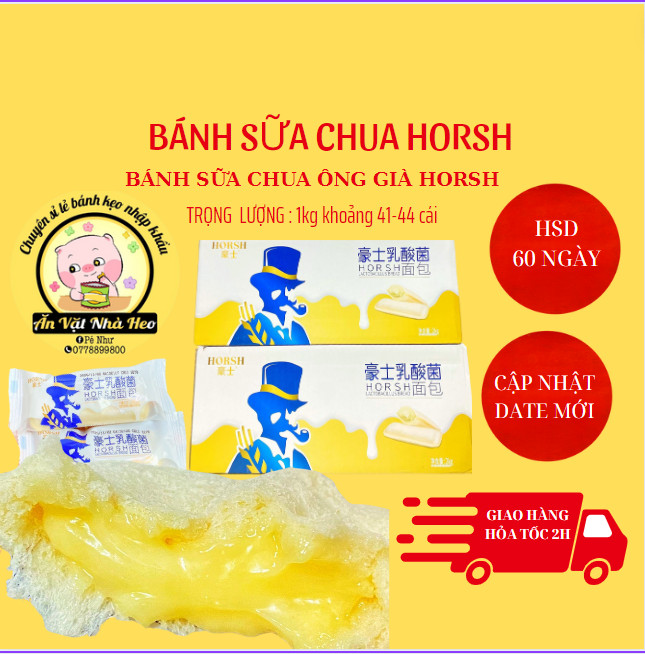 [Hoàn tiền 10%] 1kg Bánh sữa chua horsh ( Date mới không bán hàng chạy date ) MTXD01