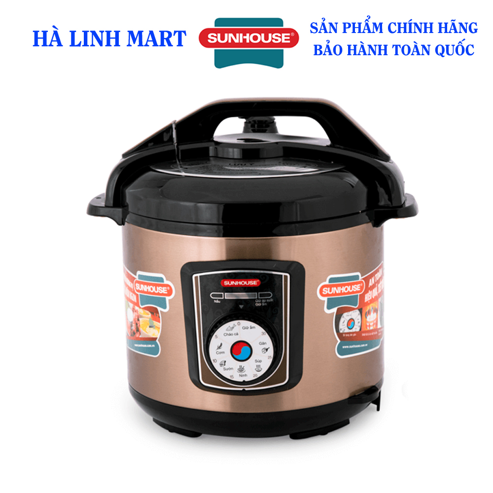 Nồi áp suất điện đa năng SUNHOUSE SHD1756 - Nồi áp suất đa năng, dung tích 6 lít, công suất 1000W, Bảo hành 12 tháng