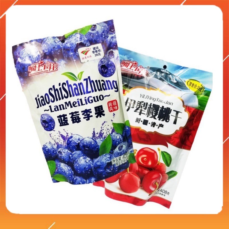 Ô mai cherry việt quất gói 408gr chua ngọt siêu ngon