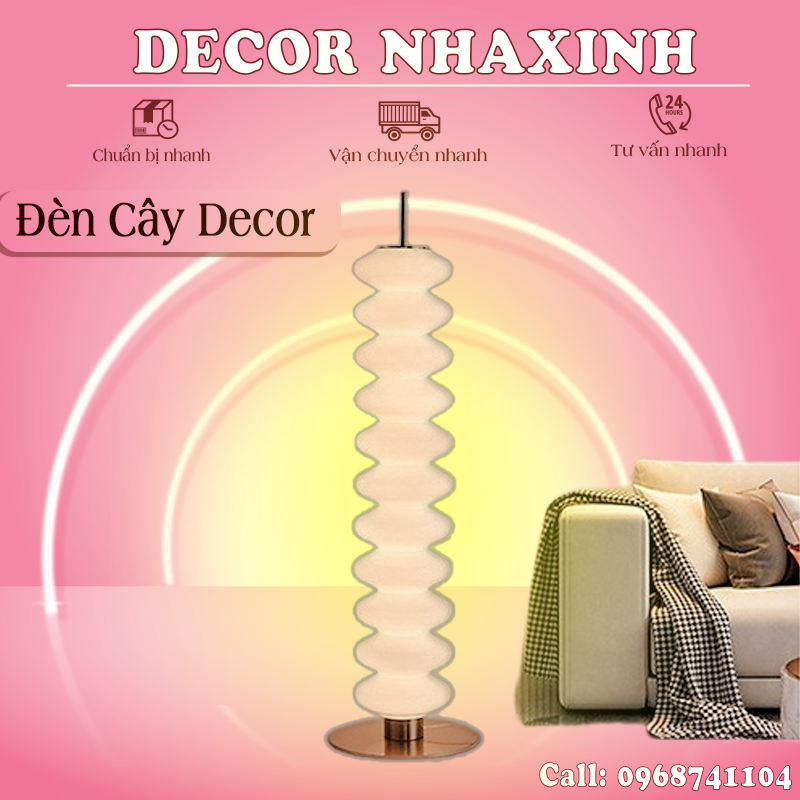 Đèn cây phòng khách, đèn đứng decor, đèn cao đứng milano tube lamp đan mạch, chân thép chống rỉ sét, decor phòng khách, phòng ngủ, phòng đọc sách