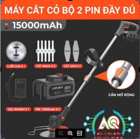 🌿 máy cắt cỏ lapusen công nghệ đức - máy cắt cỏ 2 pin