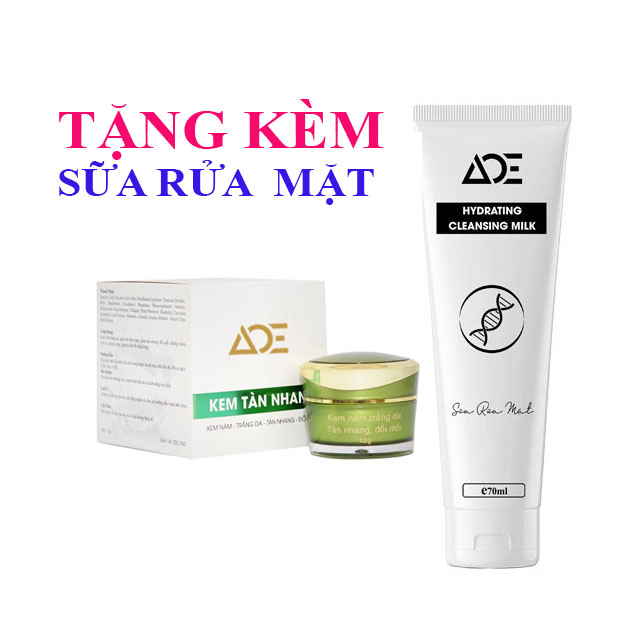 Combo ACE kem nám trắng da tàn nhang 12g tặng kèm Sữa rửa mặt sạch nhờn ngừa mụn 70ml (MUA 3 BỘ TẶNG 1 BỘ )