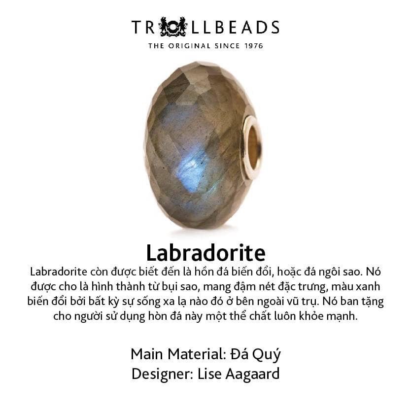 Trollbeads đá quý tự nhiên labradorite