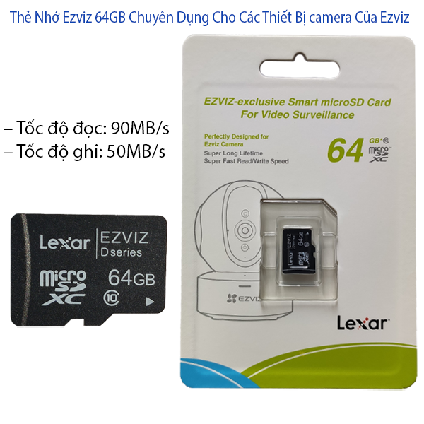 Thẻ Nhớ Ezviz 64GB Chuyên Dụng Cho camera