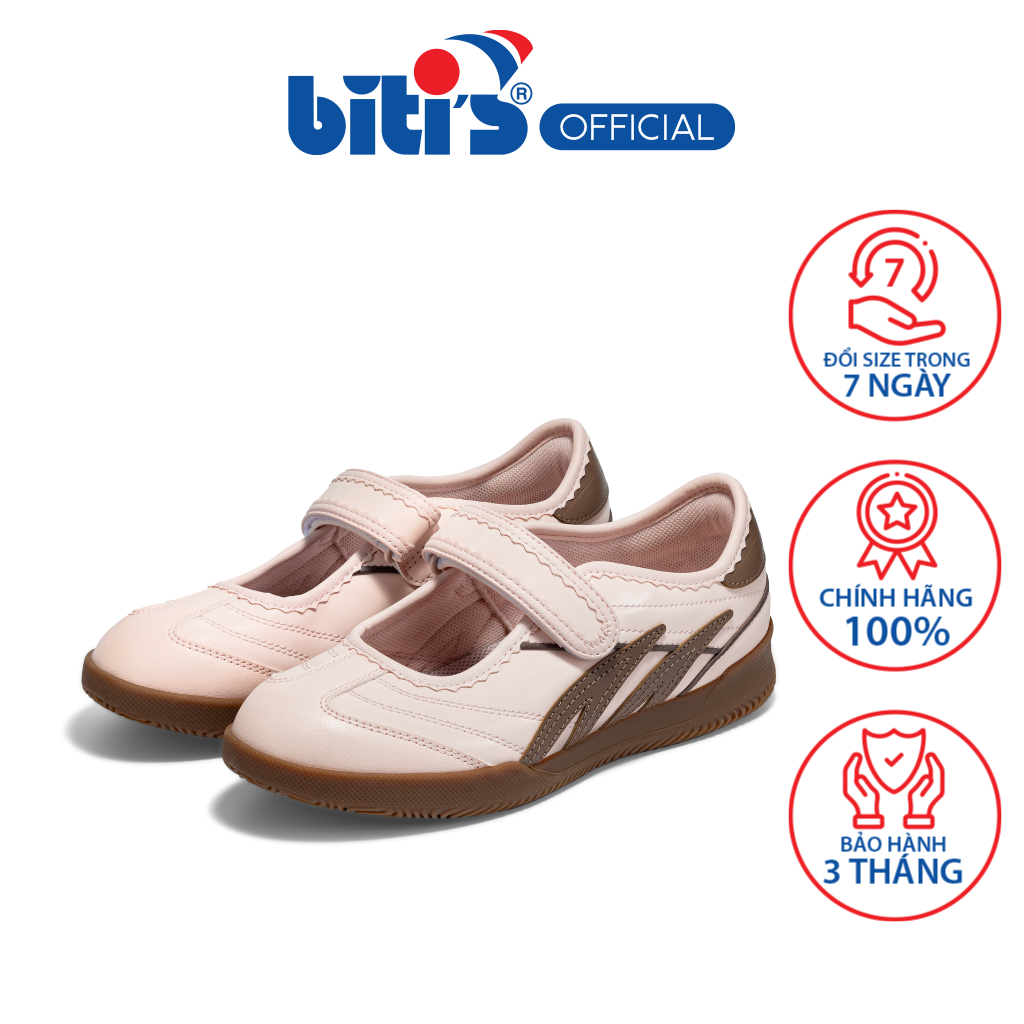 Giày Thể Thao Biti's Mary Jane Nữ Màu Hồng Lợt BBW004300HOL