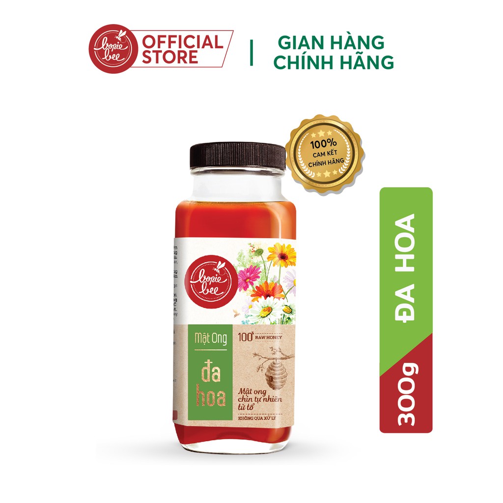 Mật ong nguyên chất đa hoa bonie bee 300g - mật ong chín tổ bonie bee