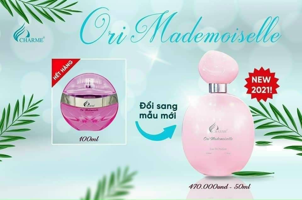 Nước Hoa Nữ Ori Mademoiselle Chamme 50ml Chính Hãng Mẩu Mới Ngọt Ngào, Quyến Rũ