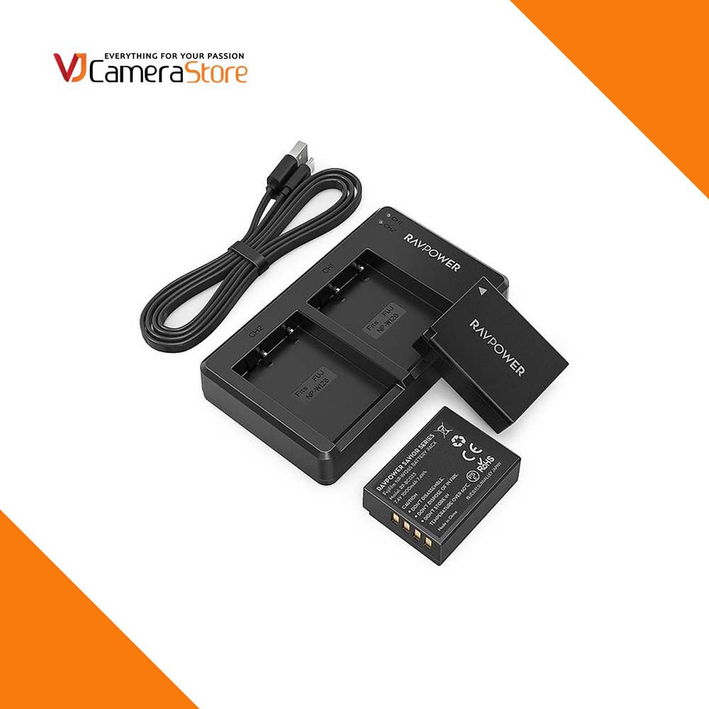 Bộ 2 pin và sạc đôi ravpower - rp-bc013