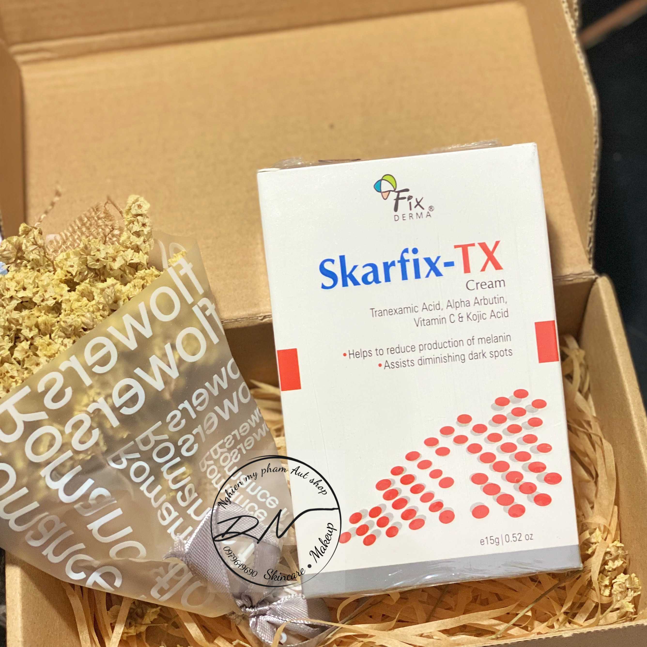 Kem Dưỡng Da Mờ Thâm Nám, Tàn Nhang Fixderma Skarfix-TX Cream 15gr