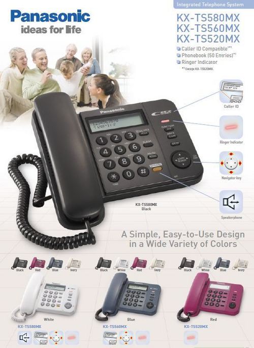 Điện thoại panasonic kx ts580