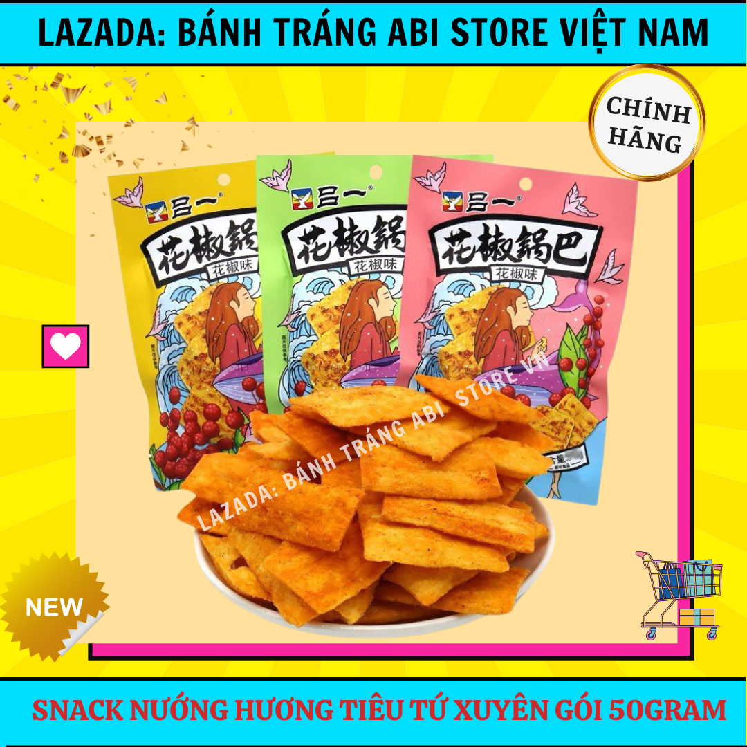 Snack Nướng Hương Ngũ Vị Tứ Xuyên Cô Gái 3 màu 50g