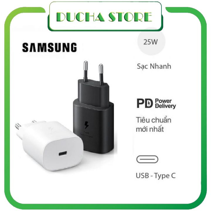 Bộ sạc nhanh samsung 25w chính hãng note 10 note 20 a71, a70, a80, a90, s20, s20+, s20 ultra...