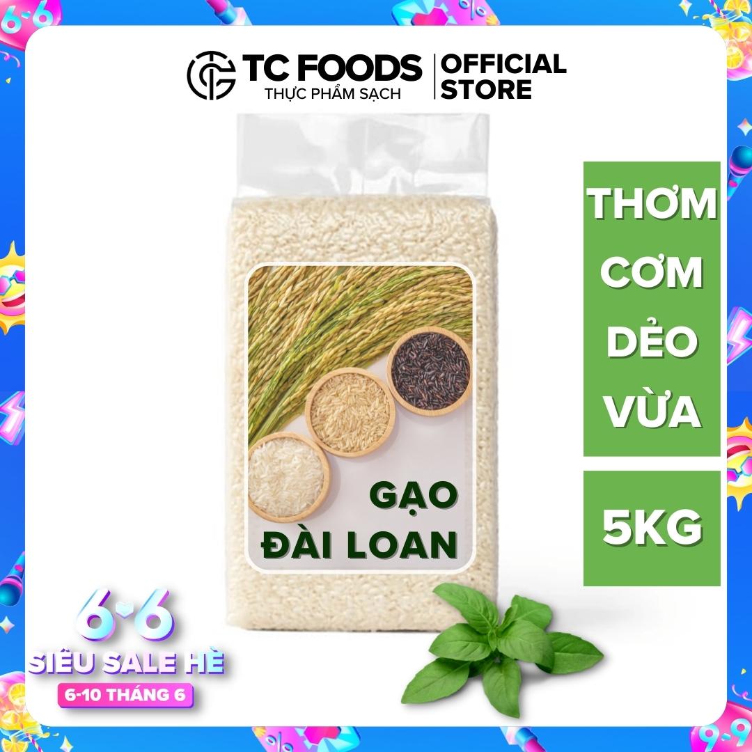 Gạo thơm Đài Loan dẻo vừa ngon cơm chính hiệu Sóc Trăng Túi 5kg