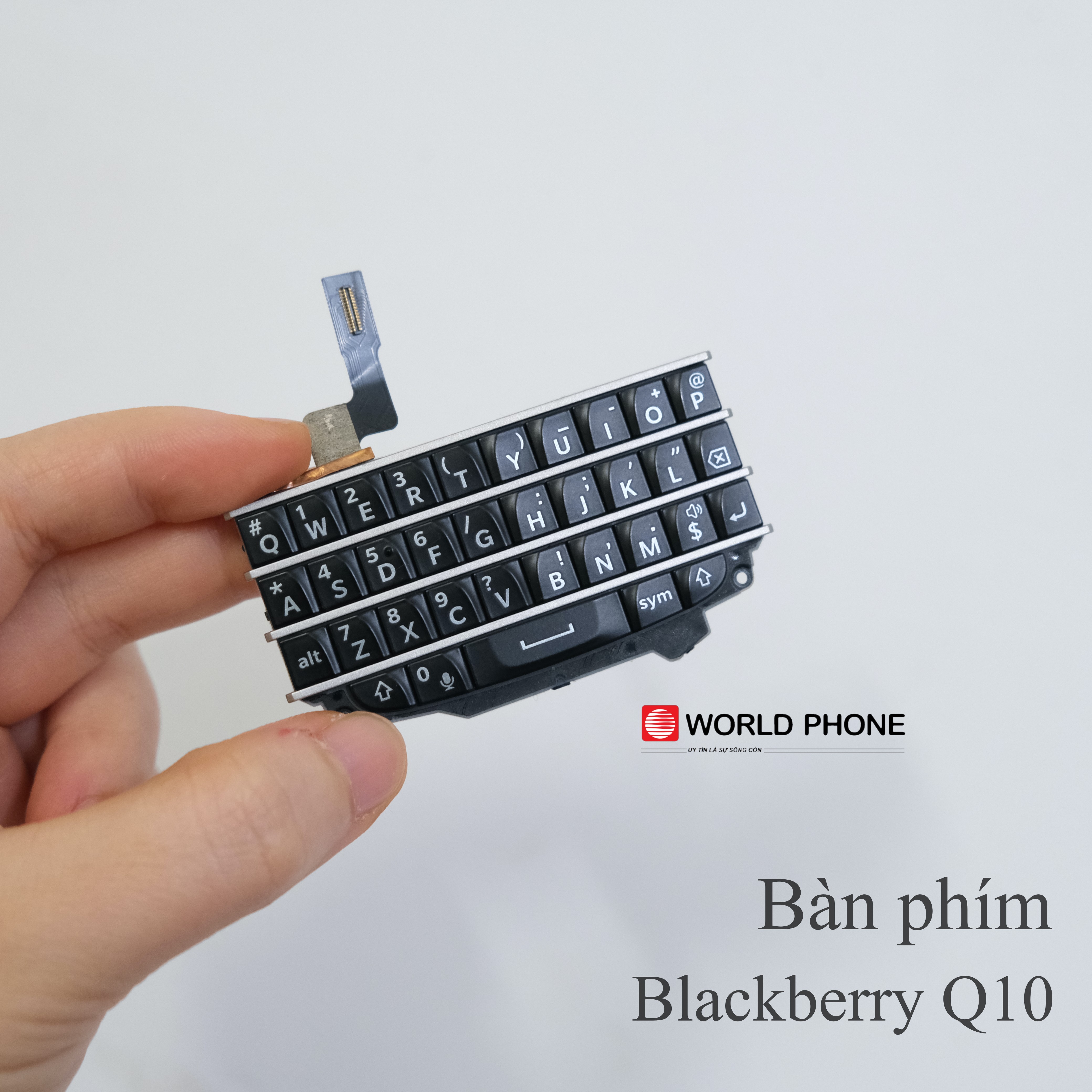 Bàn phím Blackberry BB Q10 Đen, zin linh kiện bóc máy